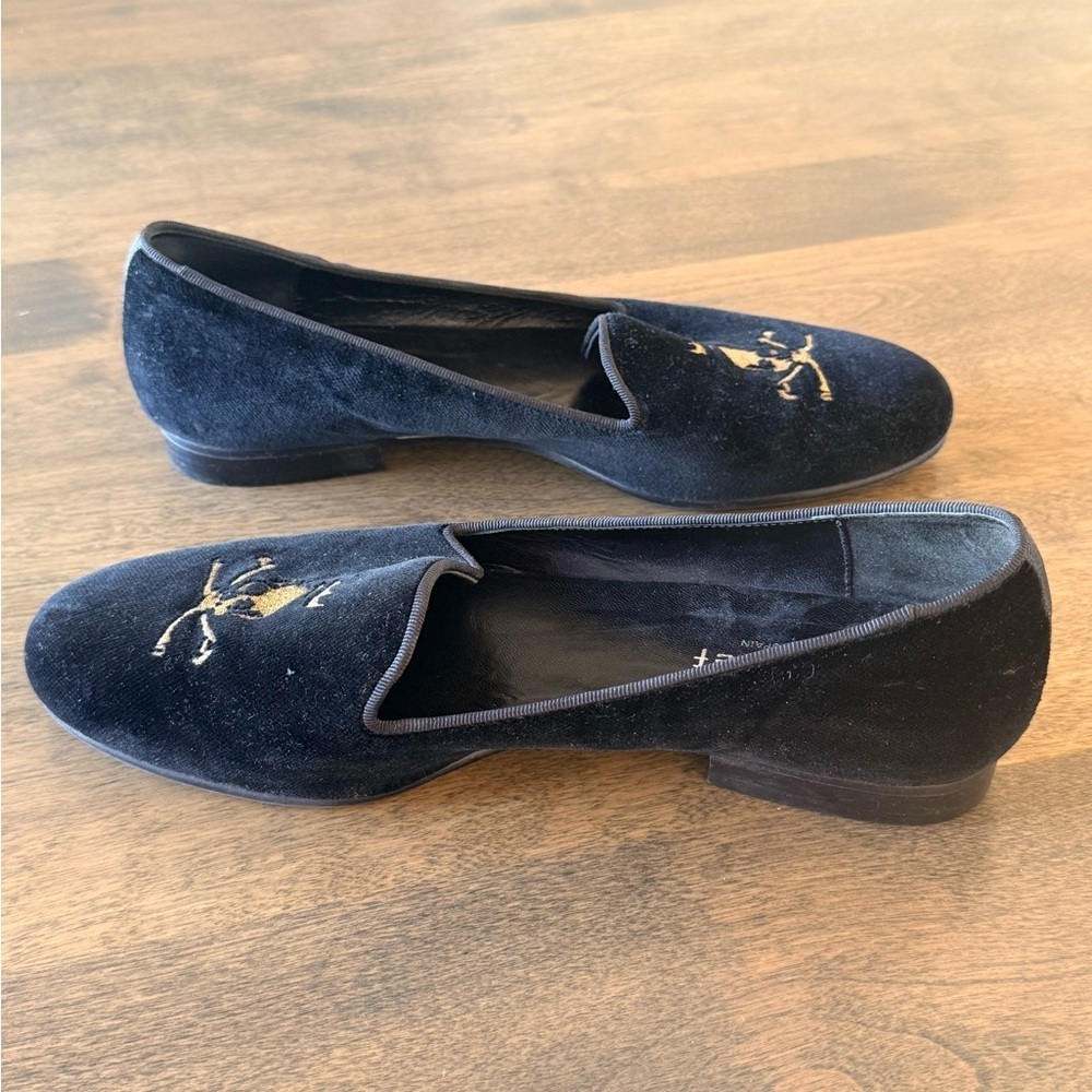 Jon Josef black velvet loafers - Picture 4 of 7